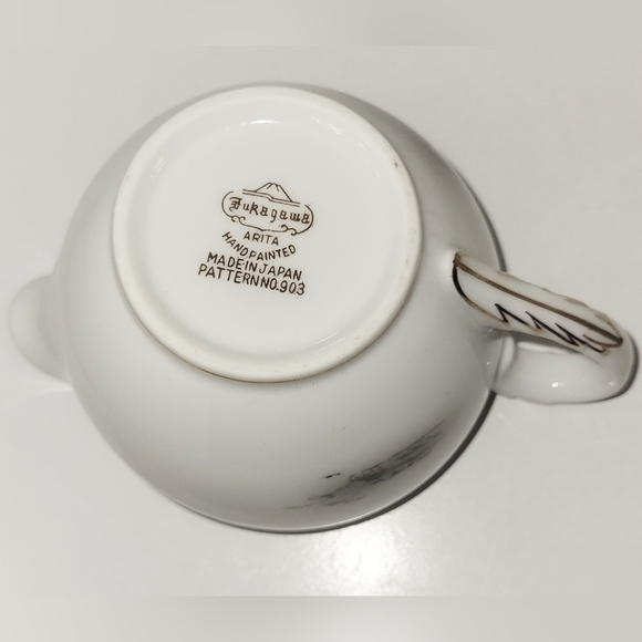 Fukagawa Cream & Sugar Set in Arita 903 Vintage Japanese Sugar Pot and Creamer - Picture 8 of 8